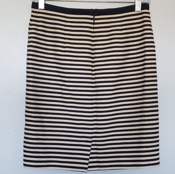 Loft navy white stripe pencil skirt - Picture 2 of 7